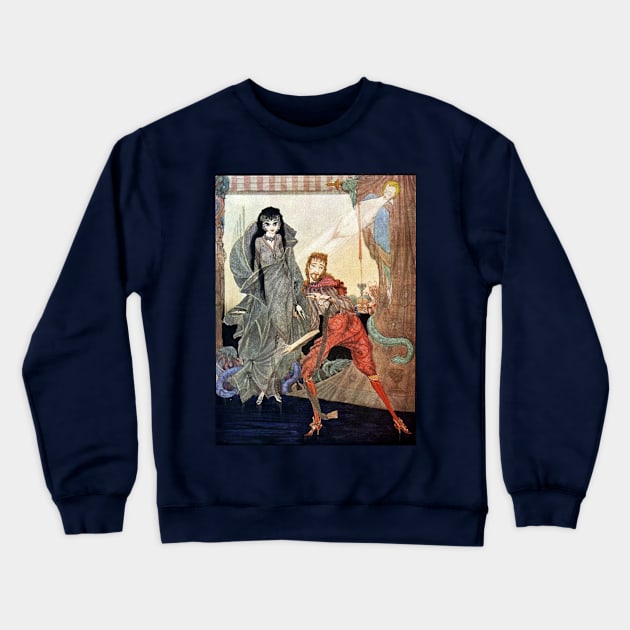 Ligeia - Harry Clarke for E.A. Poe Crewneck Sweatshirt by forgottenbeauty